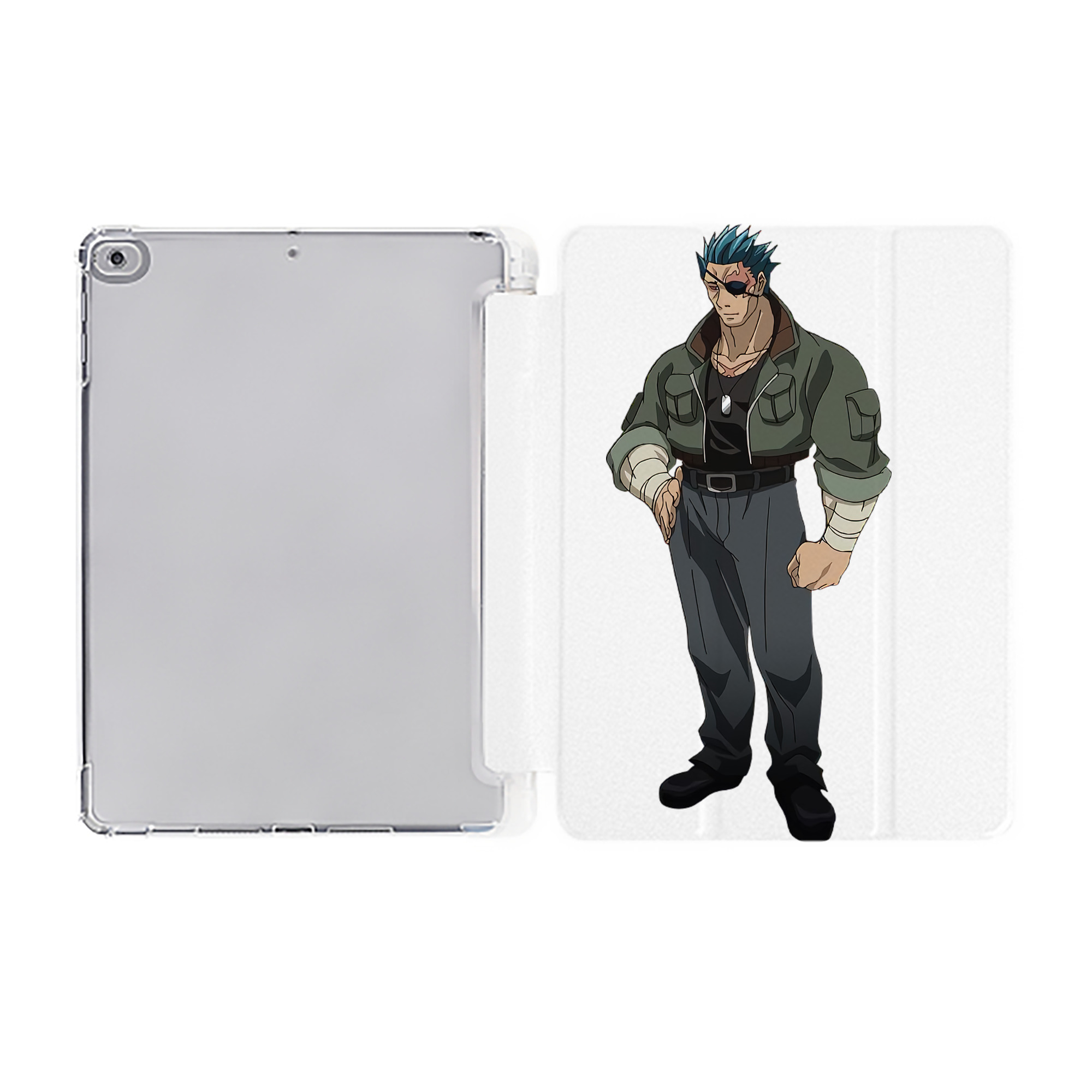 （画像用） 遊☆戯☆王 Yu-Gi-Oh! IPad ケース ペン収納付き 三つ折りスタンド PUレザー×シリコン 対応機種9.5/10.5/10.9インチ